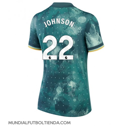 Camiseta Tottenham Hotspur Brennan Johnson #22 Tercera Equipación Replica 2024-25 para mujer mangas cortas